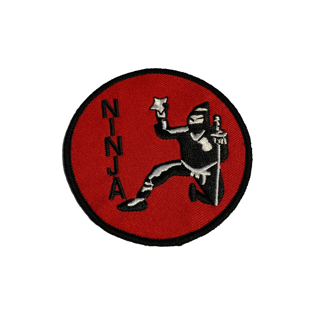 Aufnäher Ninja Kids schwarz-rot