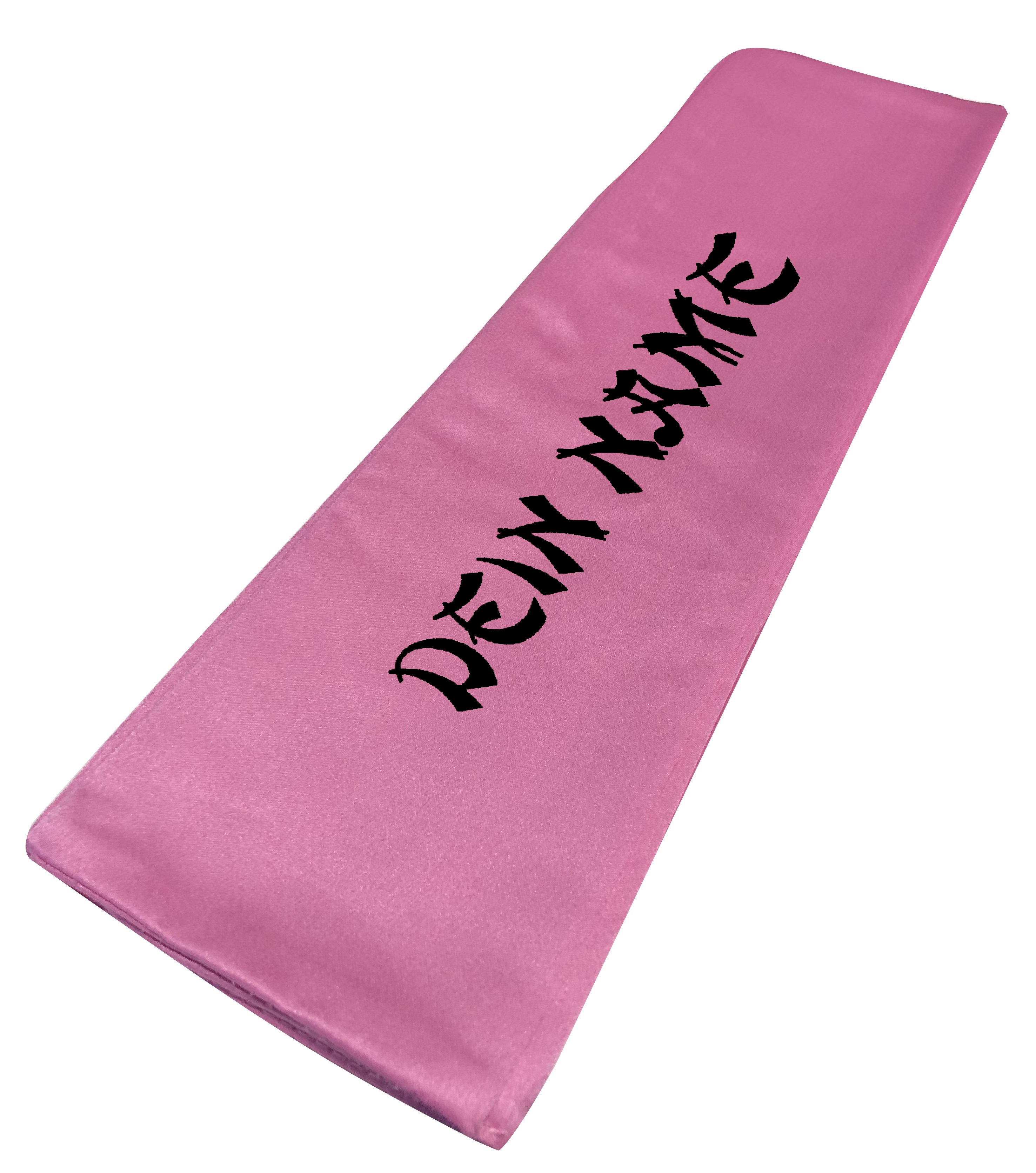 Kung Fu Schärpe pink bestickt nach Wunsch