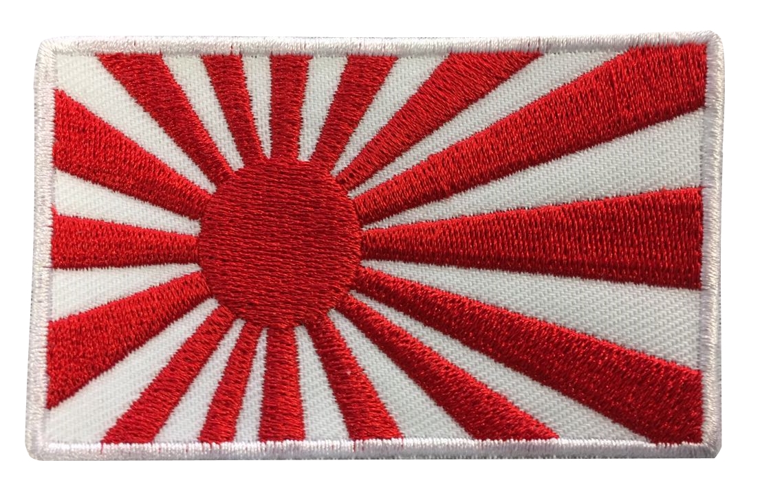 Japan Kriegsflagge Aufnäher (weißer Rand)
