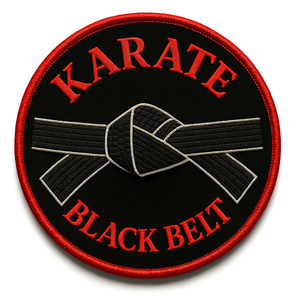 Karate Black Belt Aufnäher
