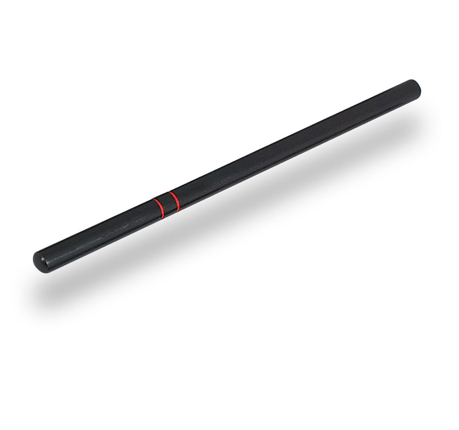 Escrima aus Holz , schwer, schwarz, Griff glatt