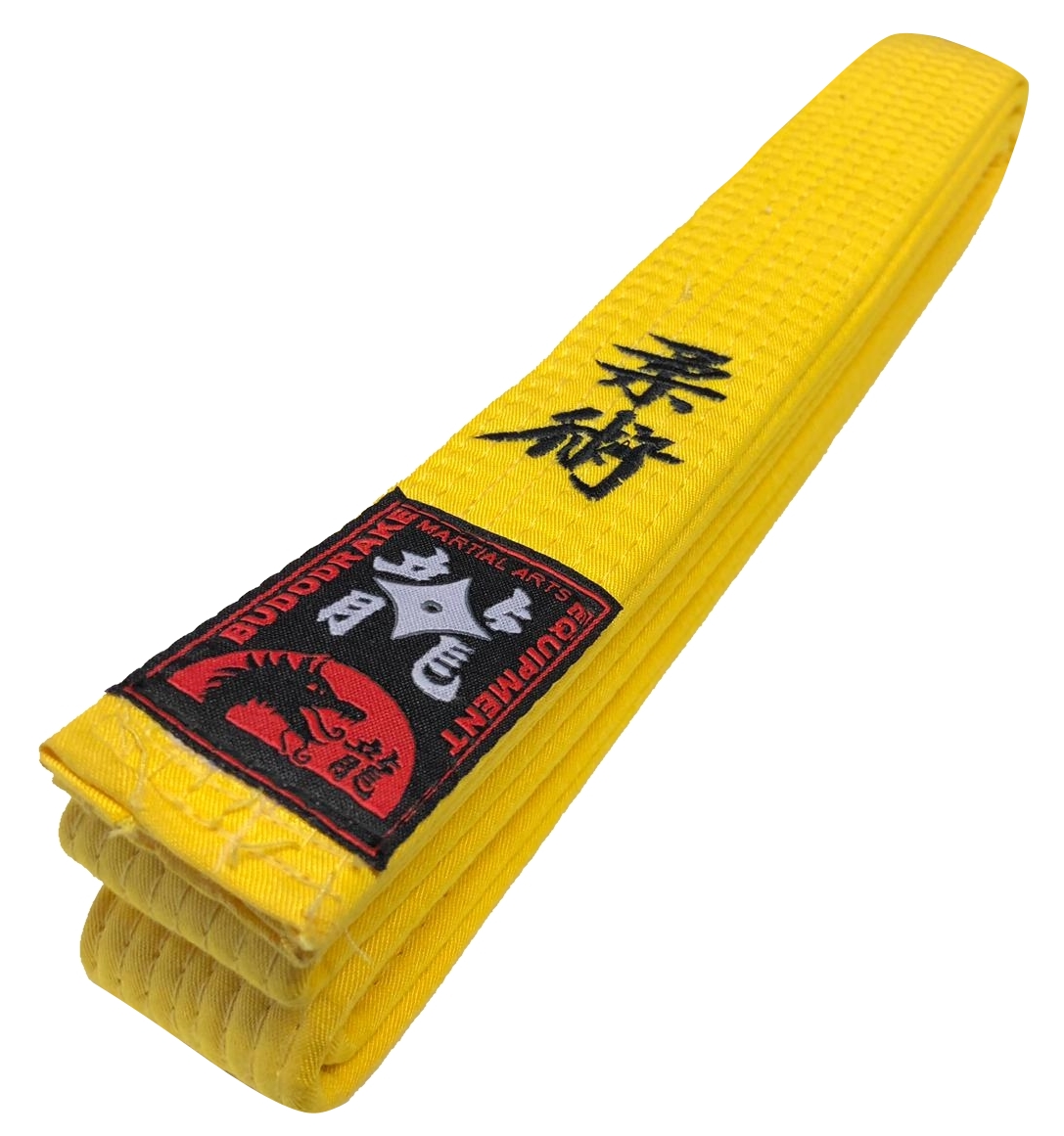 Gelbgurt bestickt mit Jiu Jitsu