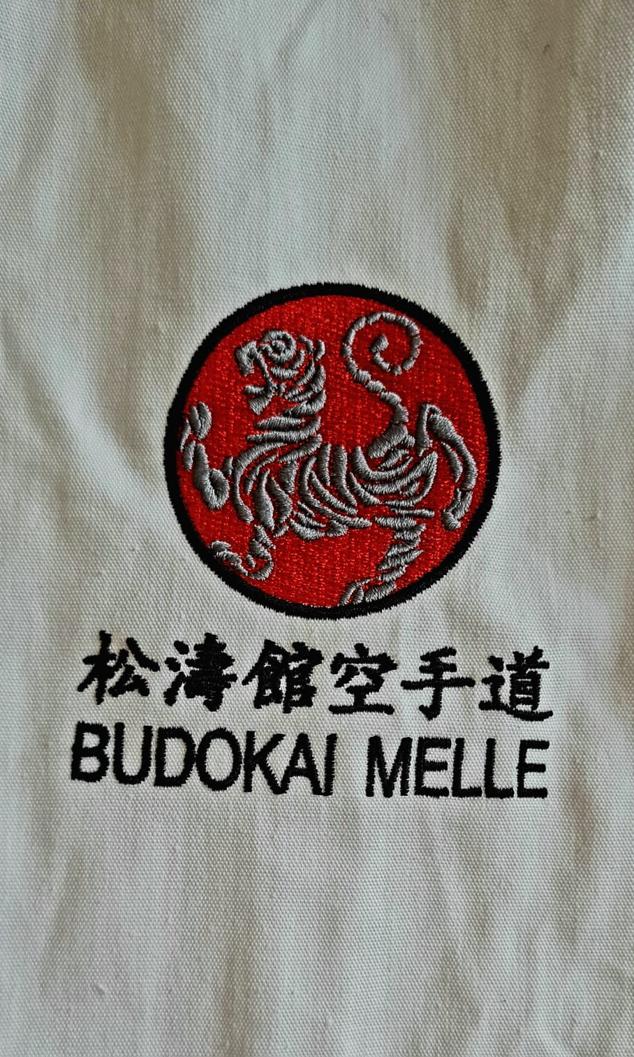 Shotokan Karate Tiger + Schrift Bestickung für Karateanzug