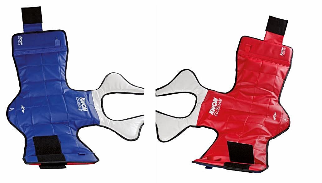 KWON (R) CLUBLINE TKD Kampfweste / Wendeweste rot-blau WT rec.