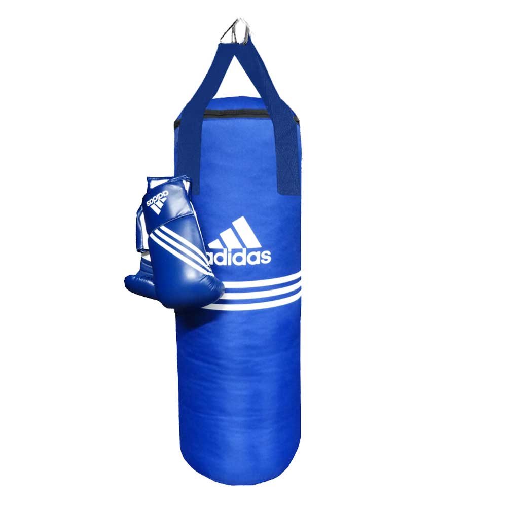 ADIDAS Boxsack-Set Blue Corner: Boxsack + Handschuhe