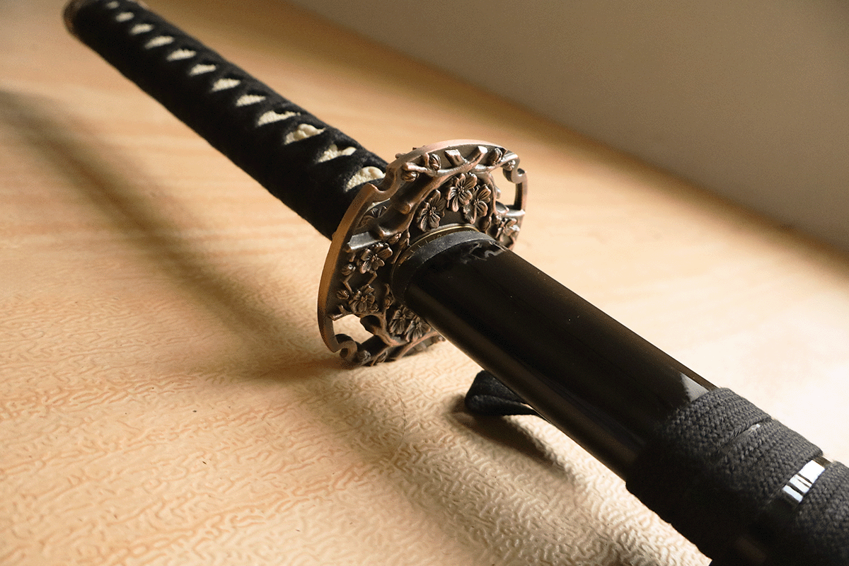 Iaito Katana aus Aluminium, mit Saya / Schwertscheide