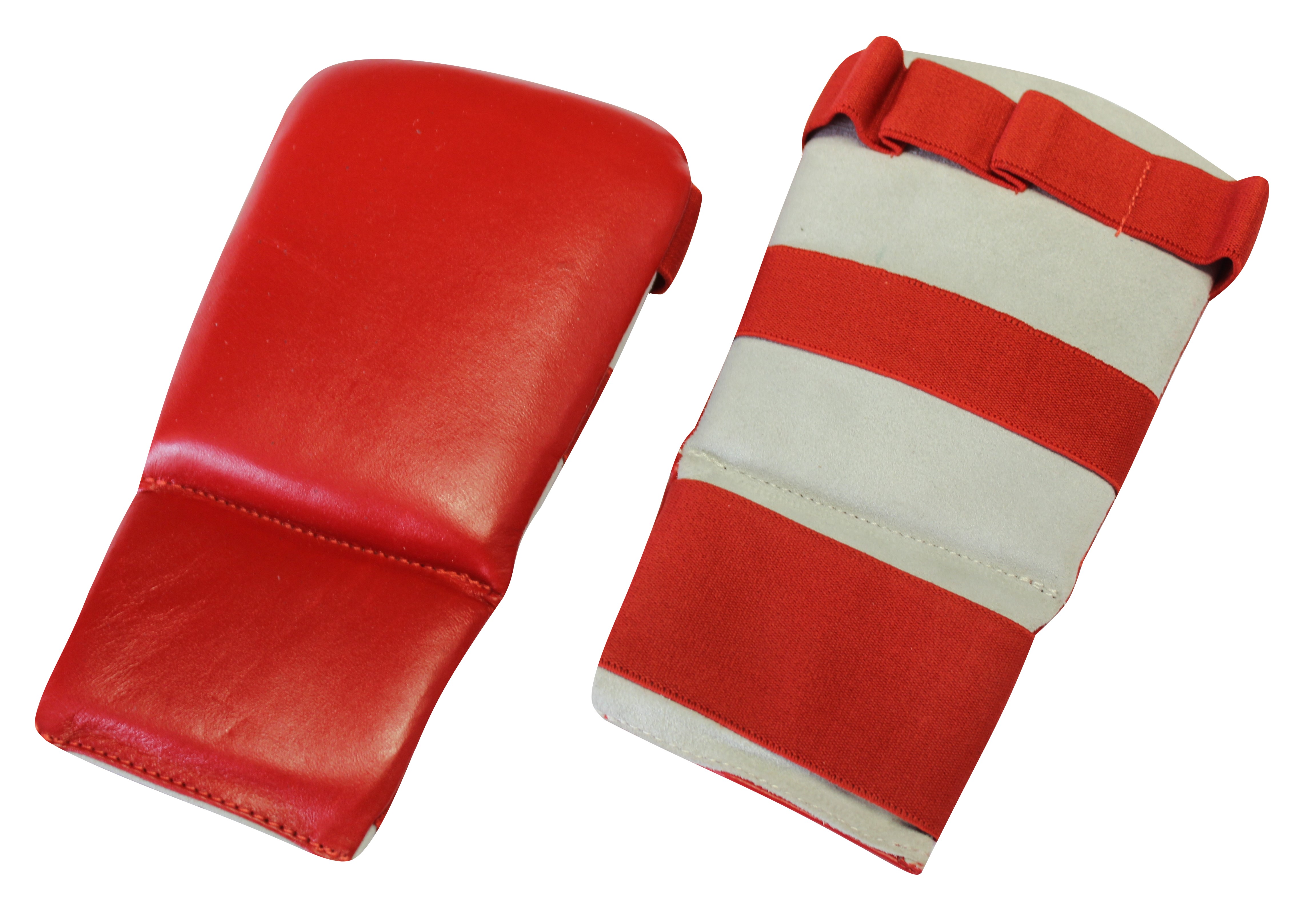 Hand Mitt Faustschützer Echtleder rot