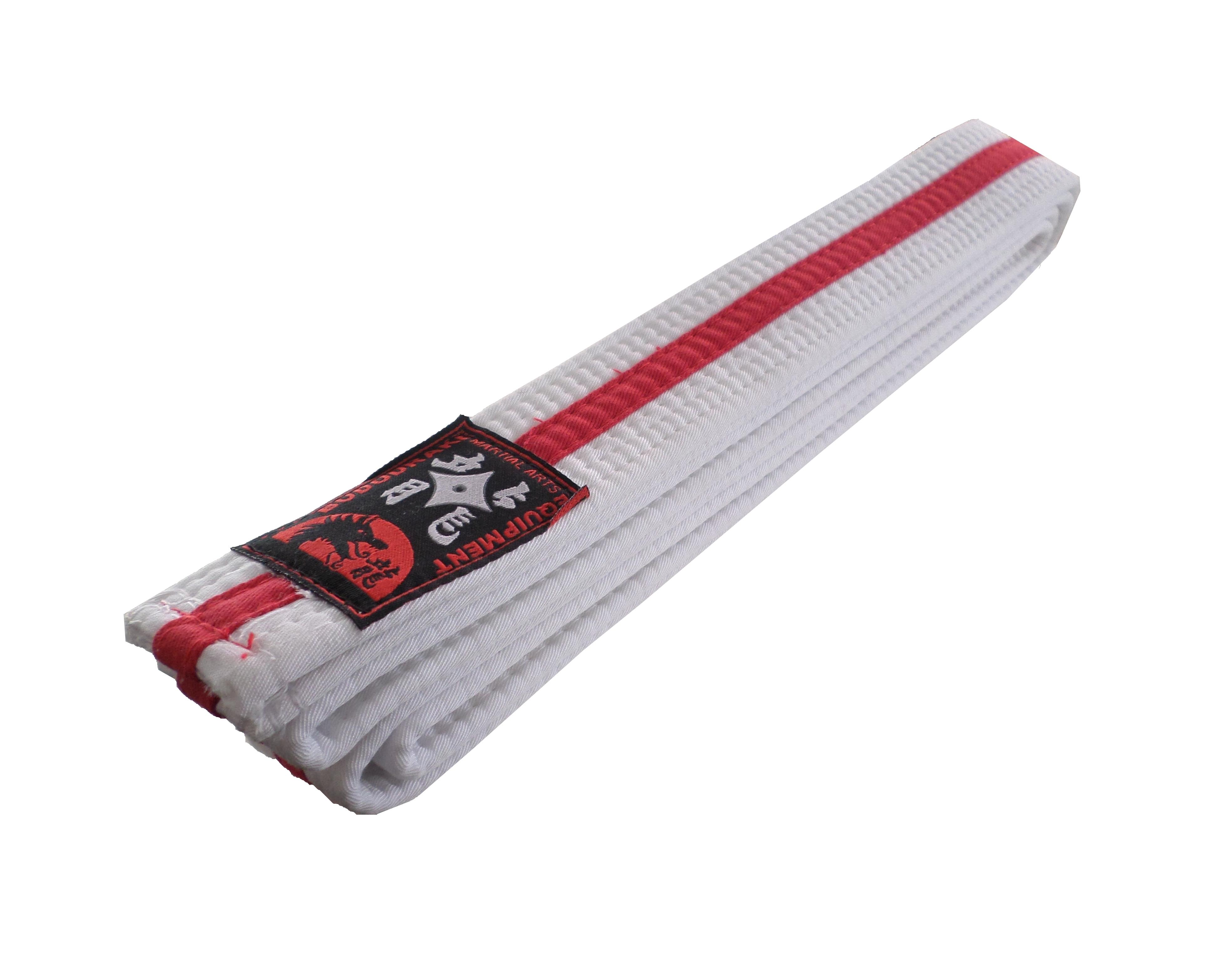 GÜRTEL Weiß Rot Weiß Mittelstreifen