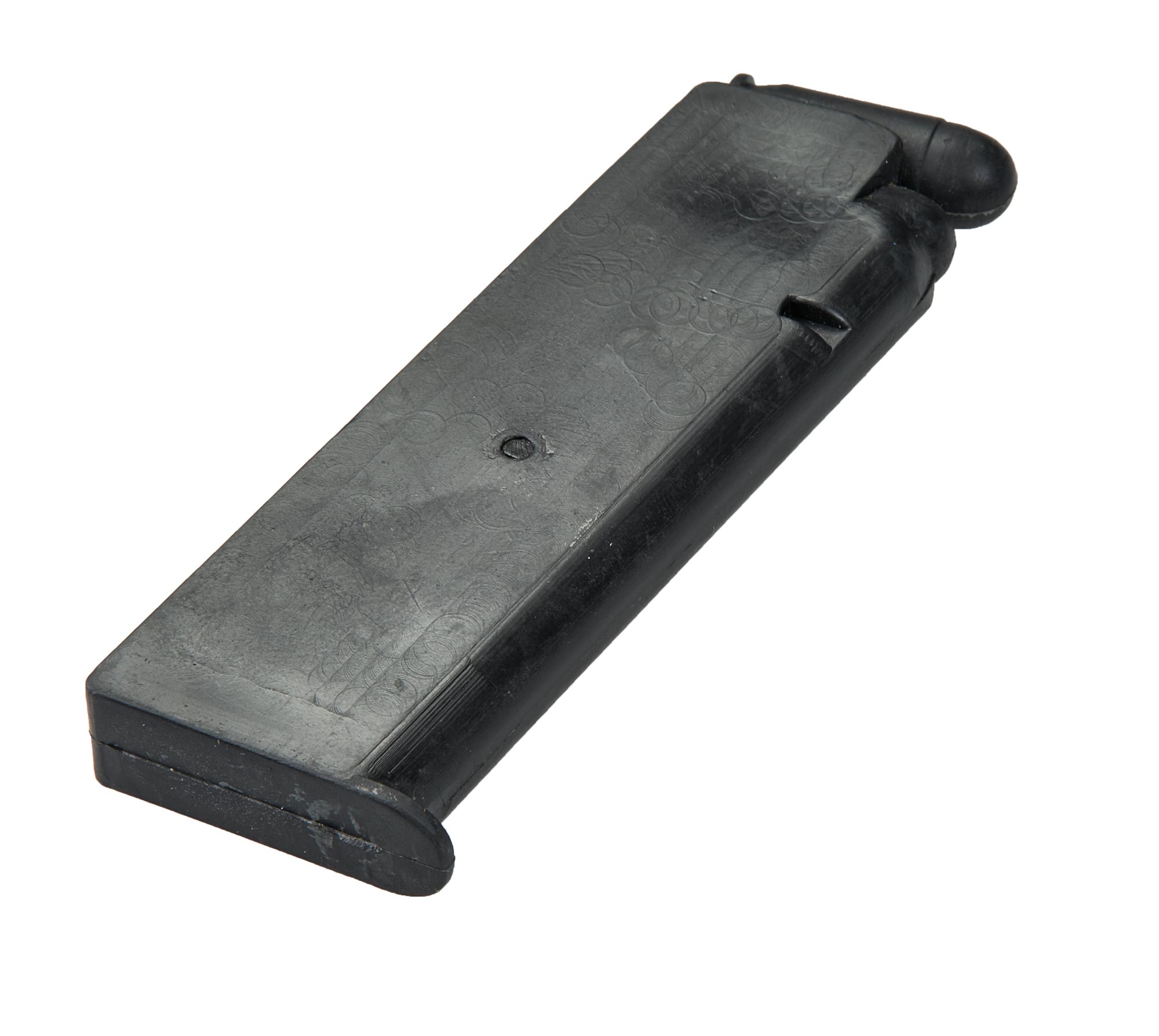 Kunststoff-Pistole mit Magazin und 2 Wechselmagazinen