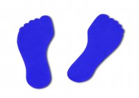 Boden-Markierungen in Fußform (Paar)