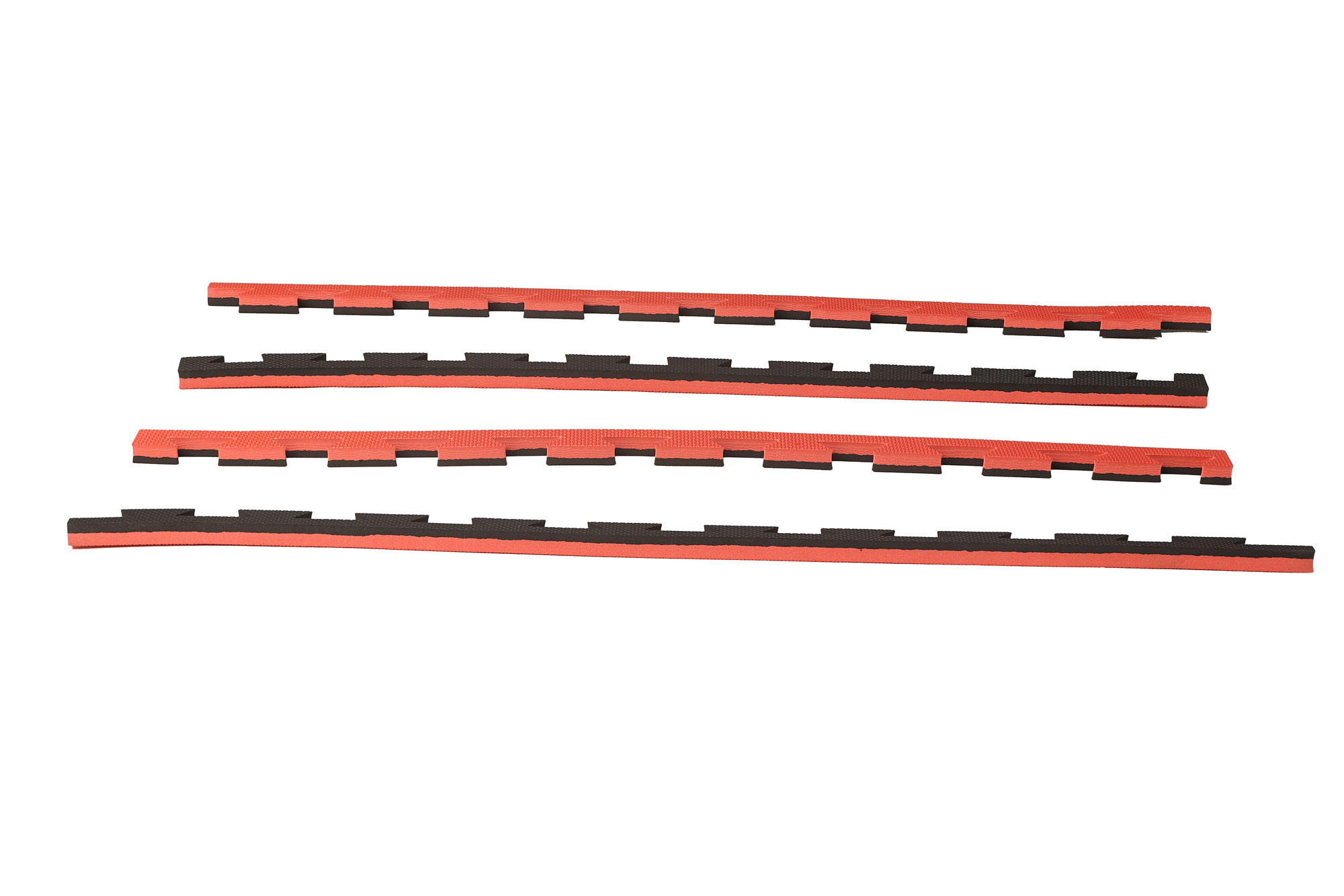 Kampfsportmatten Wendematte CROSSTEXTURE / 100 x 100 x 2cm / schwarz-rot