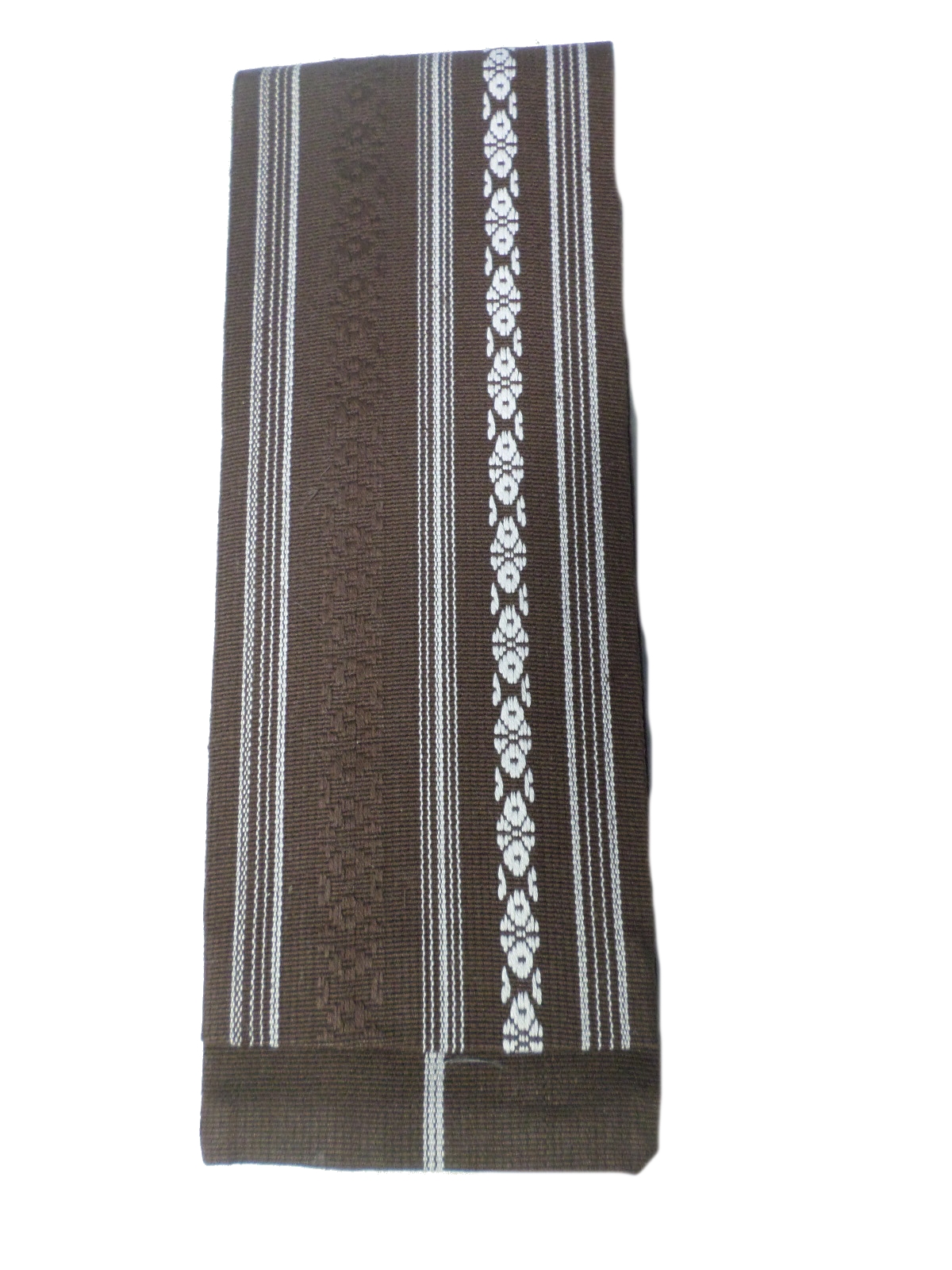 Iaido Obi Kaku-Obi mit Muster braun