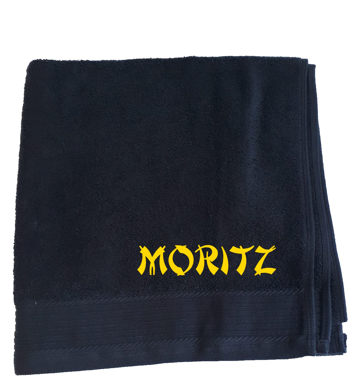 Handtuch mit Individuellen Text Violett Stick-Violett