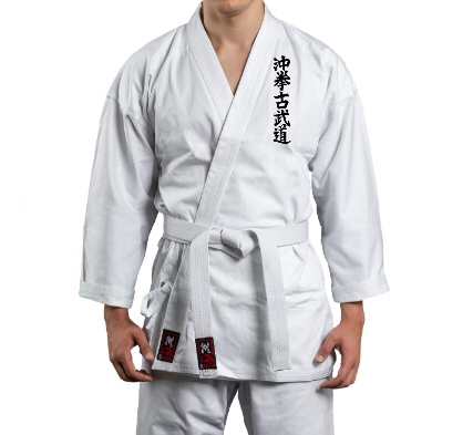 Karateanzug Okinawa Kobudo, 12 oz weiß 210cm