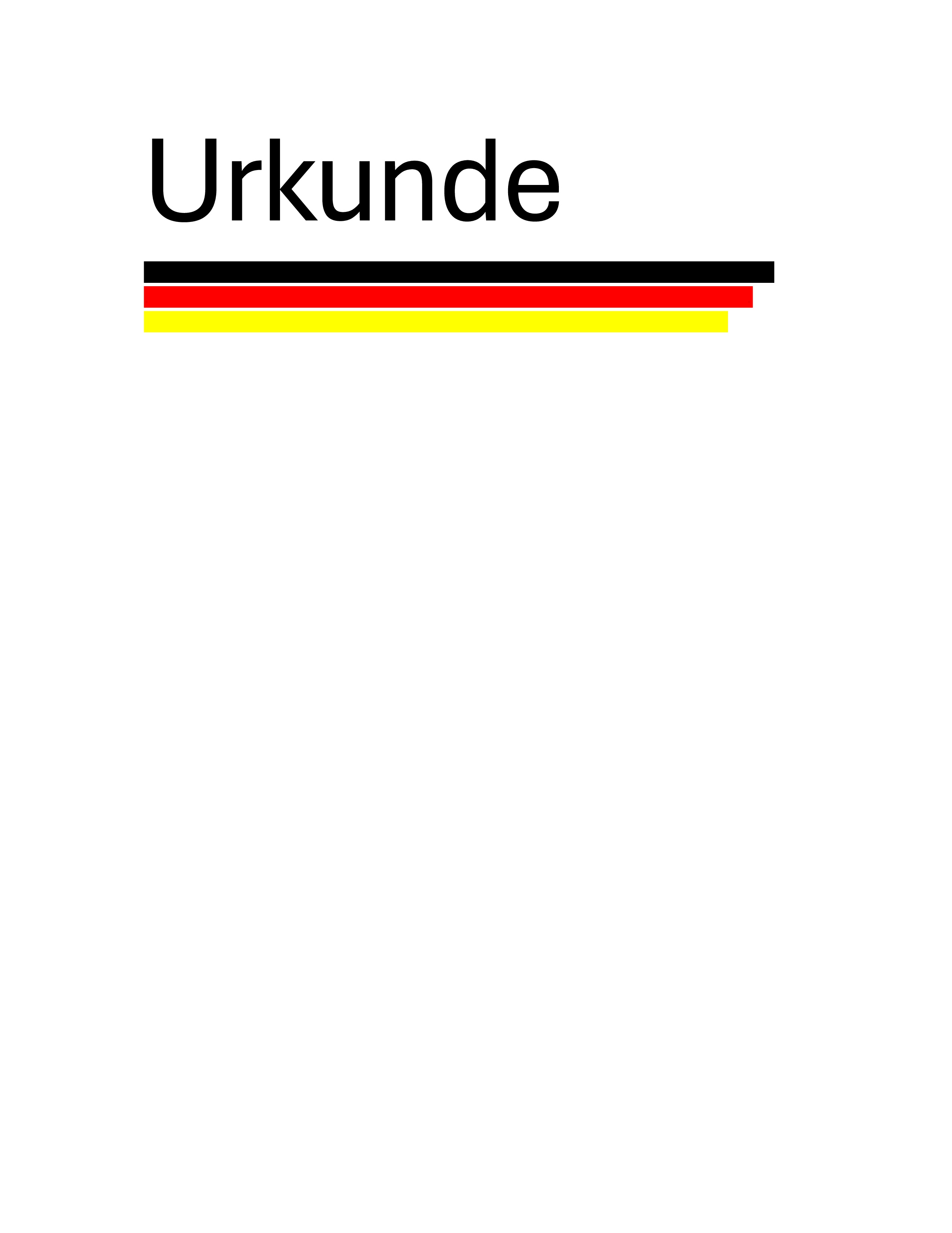 Urkunde Germany