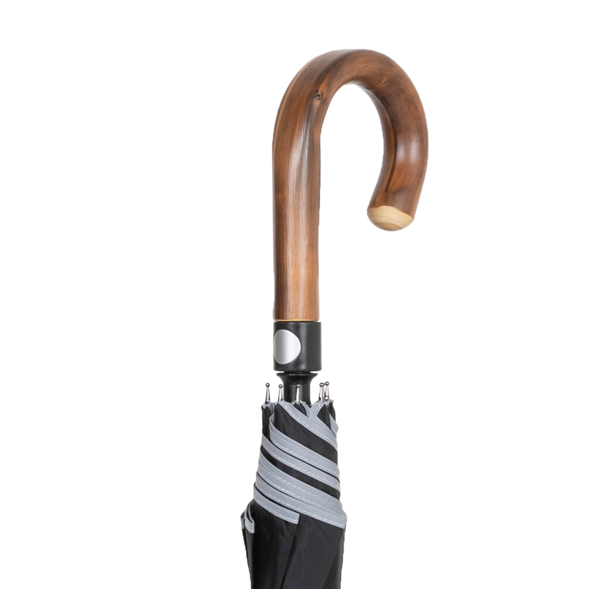 Selbstverteidigungs Schirm / Sicherheitsschirm mit Rundhakengriff