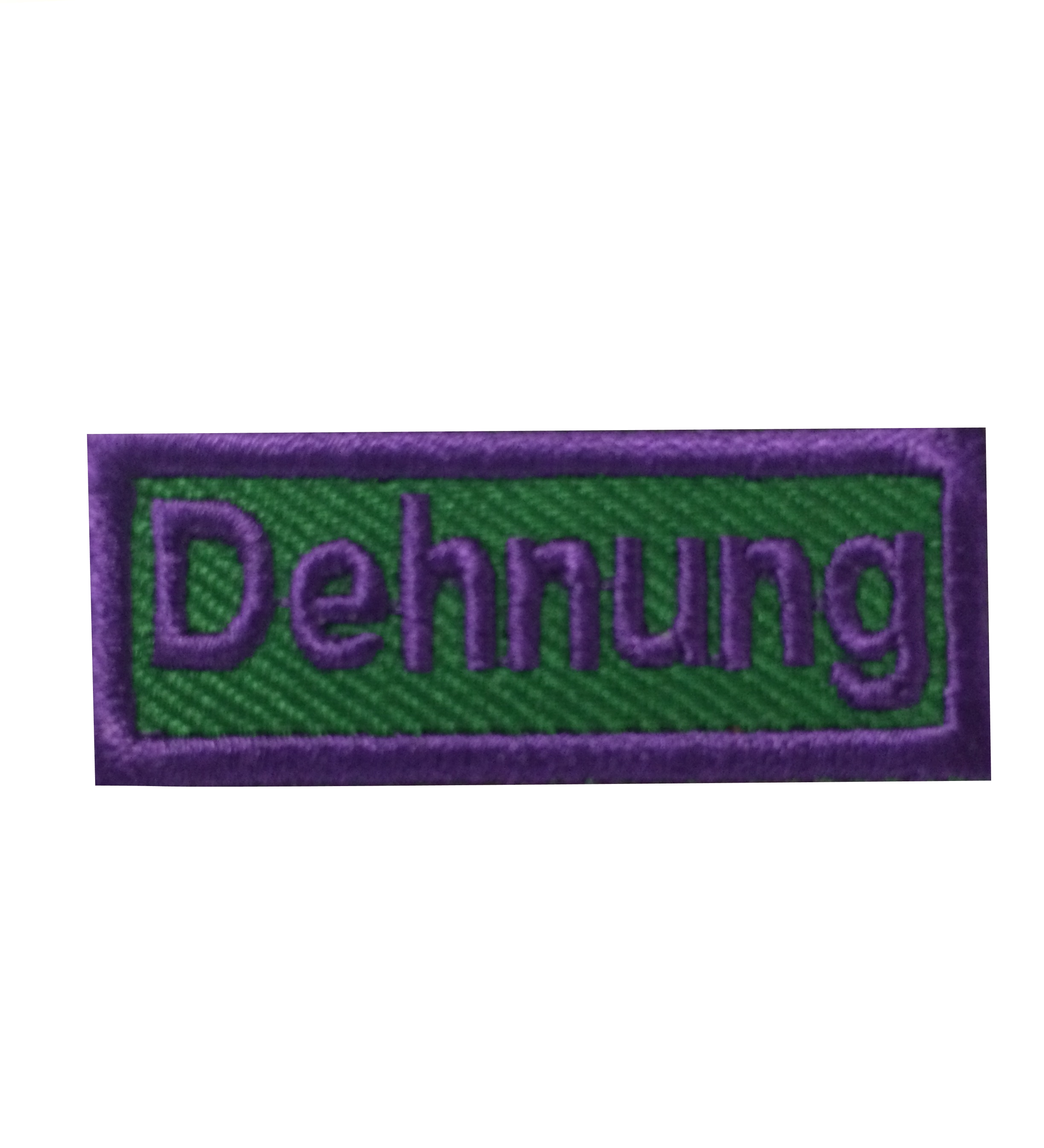 Dehnung - Anerkennungs-Abzeichen / Skill Patch violett/ grün