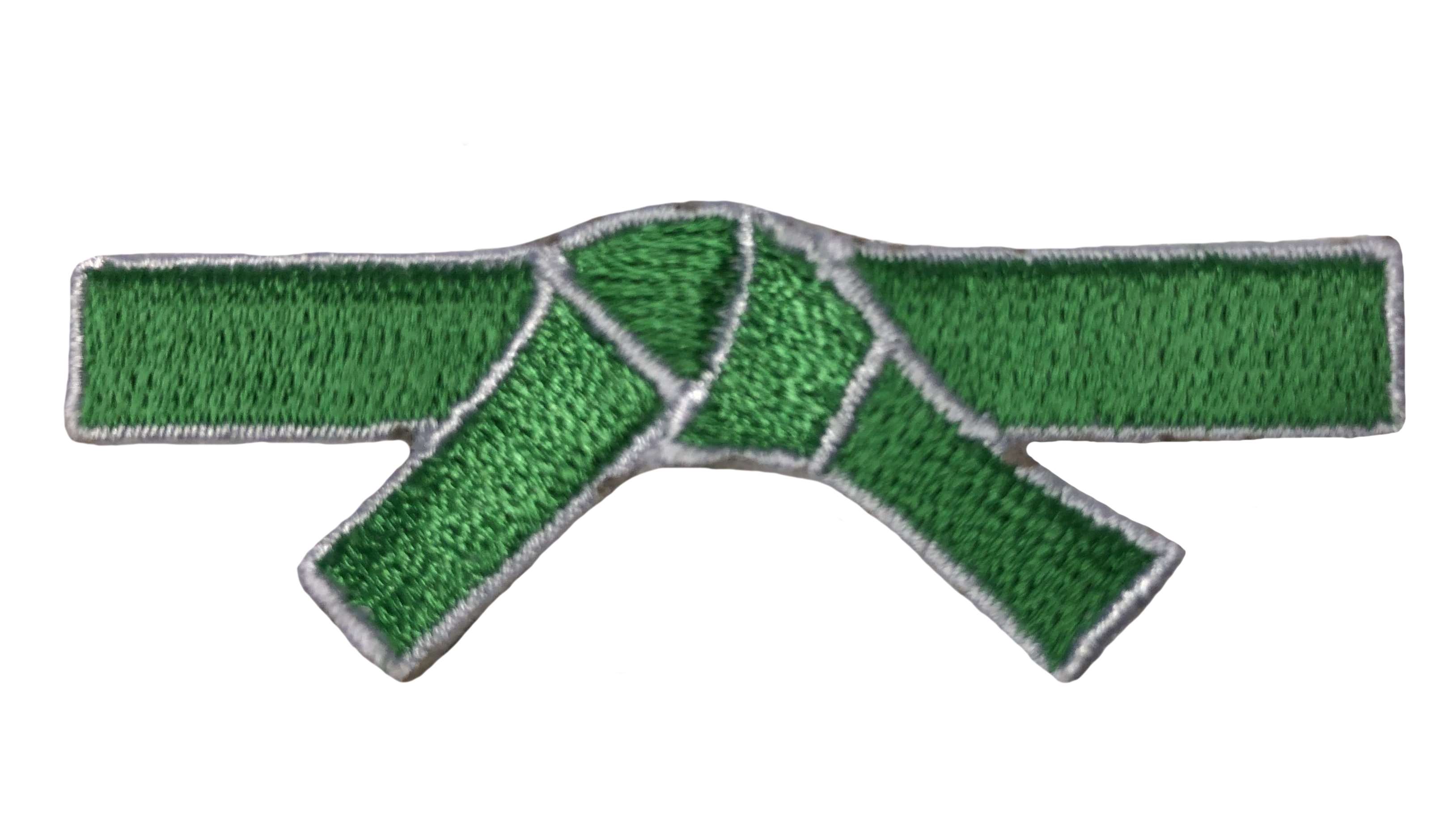 Aufnäher Gürtel Motiv 6x4 cm, grün