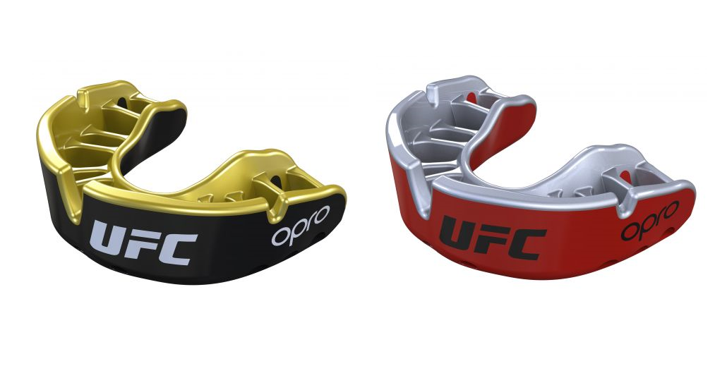 UFC Opro Zahnschutz Gold Edition rot-silber