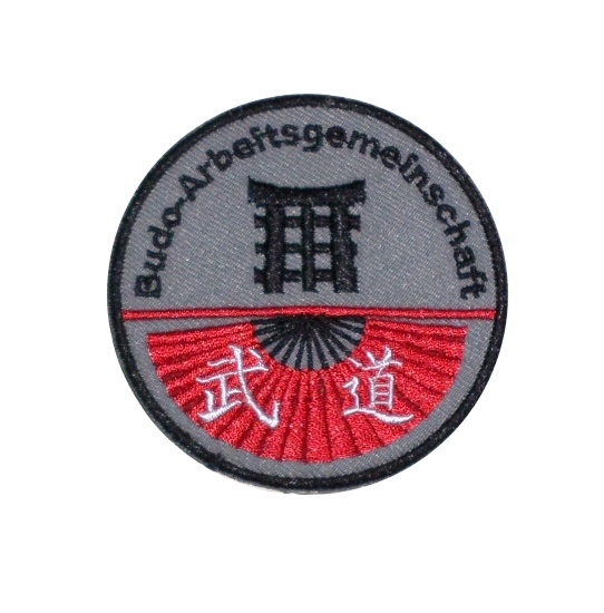 Aufnäher Budo-AG Budo Arbeitsgemeinschaft normal, rund