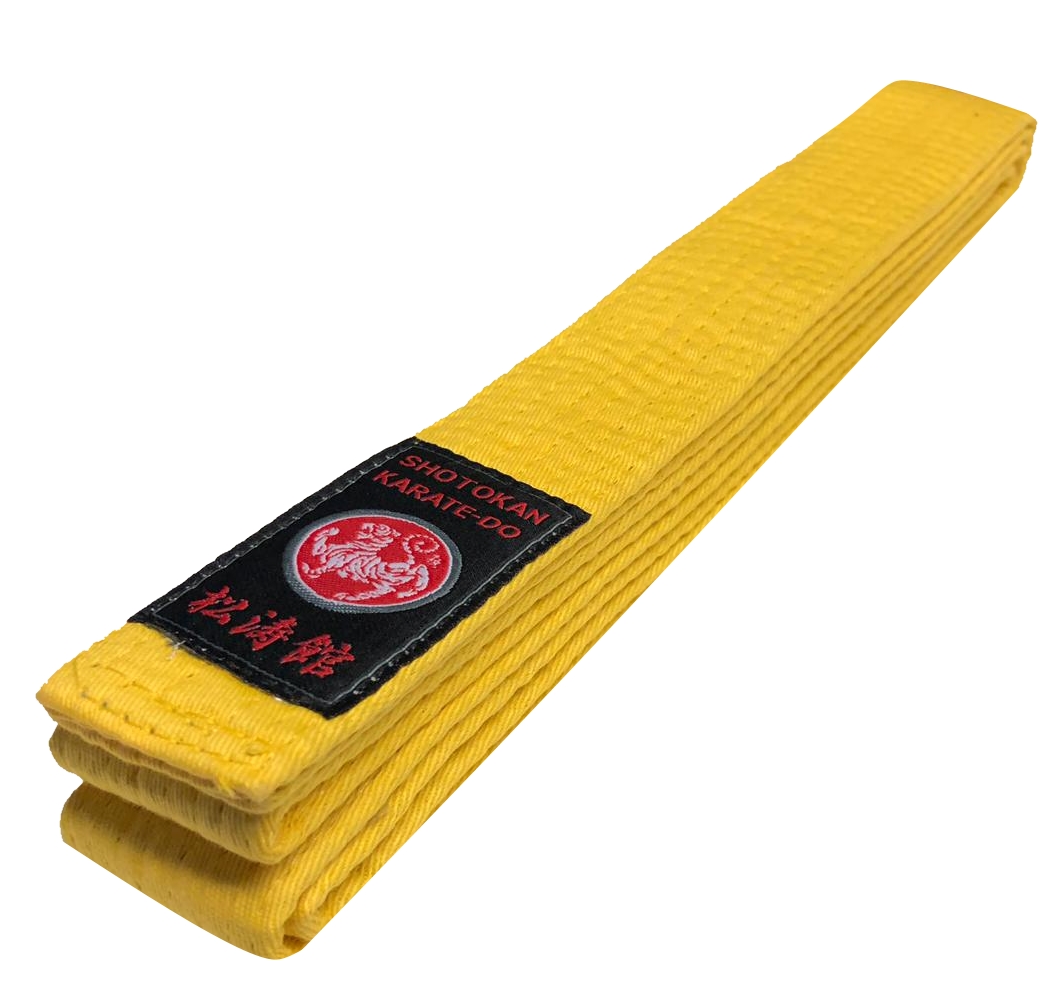 Shotokan Karategürtel Silver Edition 100 % Cotton gelb 400