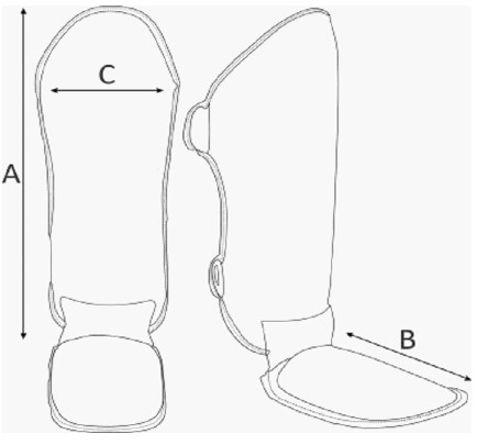 PHOENIX FIGHT Pro Schienbein-Spannschutz, Kunstleder