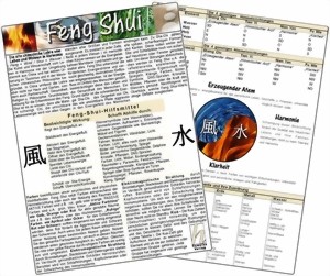 Medizinische Karte A5: Feng Shui - 1519