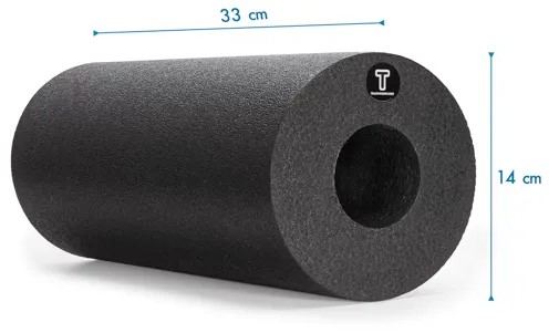 Faszienrolle schwarz leicht