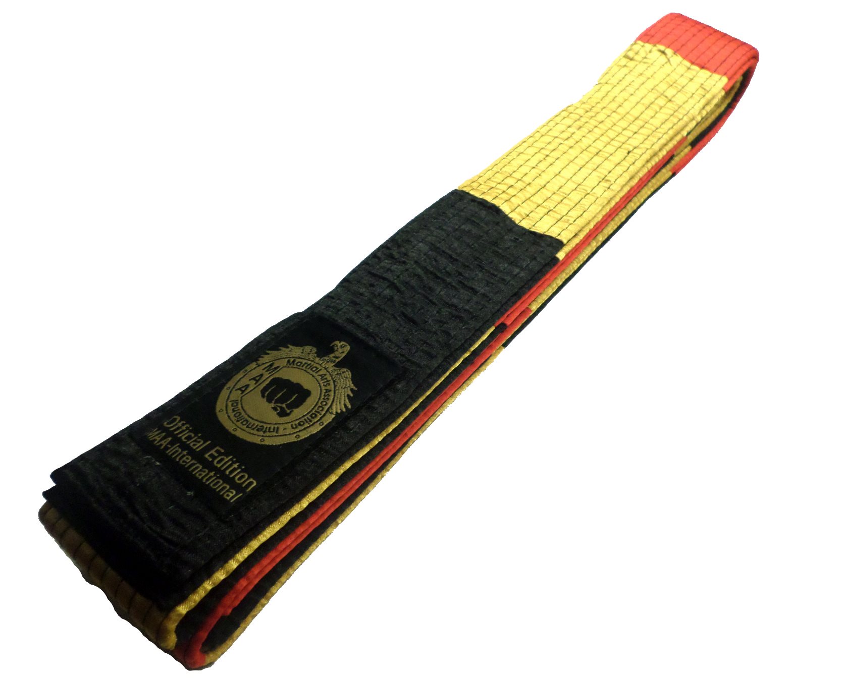 MAA Int. Official Grand Master Belt Germany Schwarz-rot-gold geblockt 350