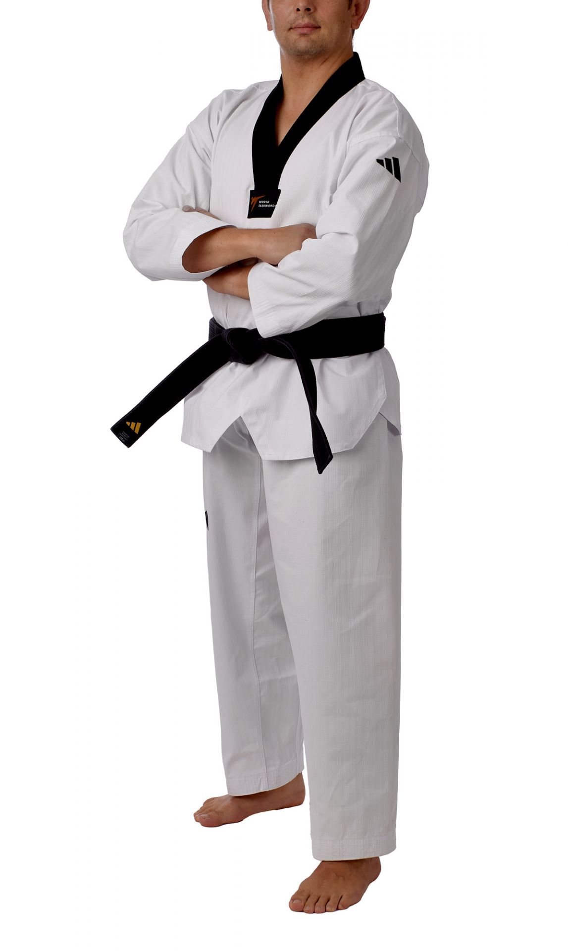 Adidas Taekwondo Anzug ADI Champ II mit schwarzem Revers 210cm