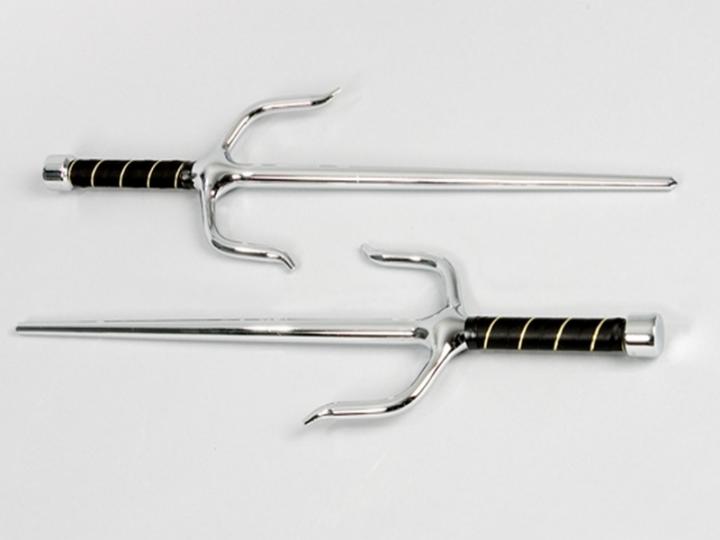 Sai,Gabeln verchromt (Paar) 55 cm