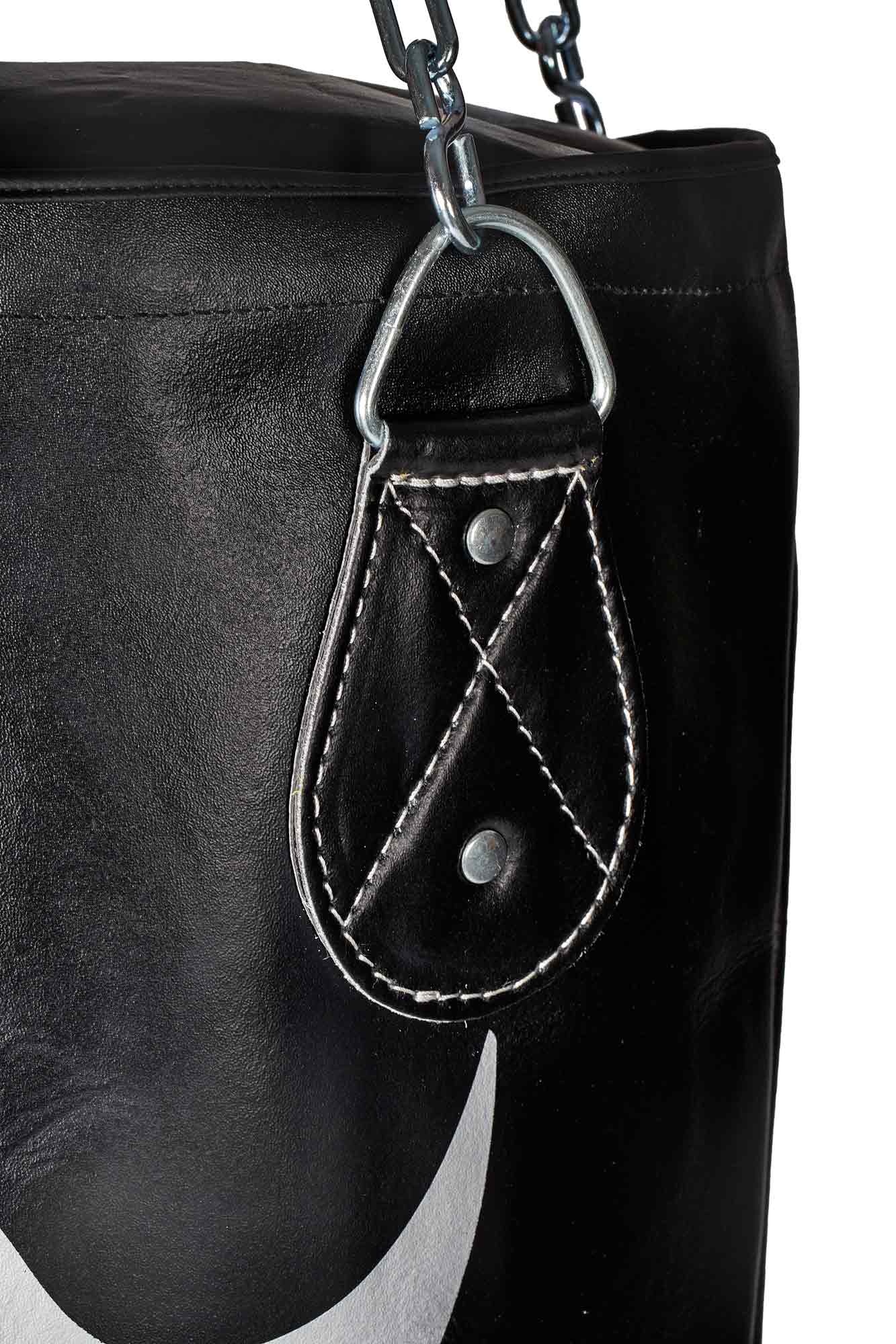 Boxsack Echtleder schwarz ungefüllt JU 150 cm