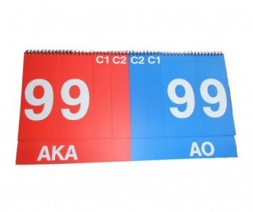 Karate Kumite-Wertungstafel / Punktetafel / Wettkampftafel / Anzeigetafel
