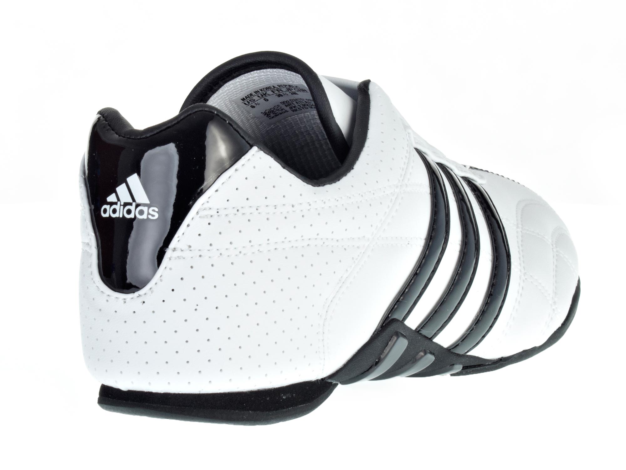 ADIDAS Adilux weiß mit schwarzen Streifen 40 2/3