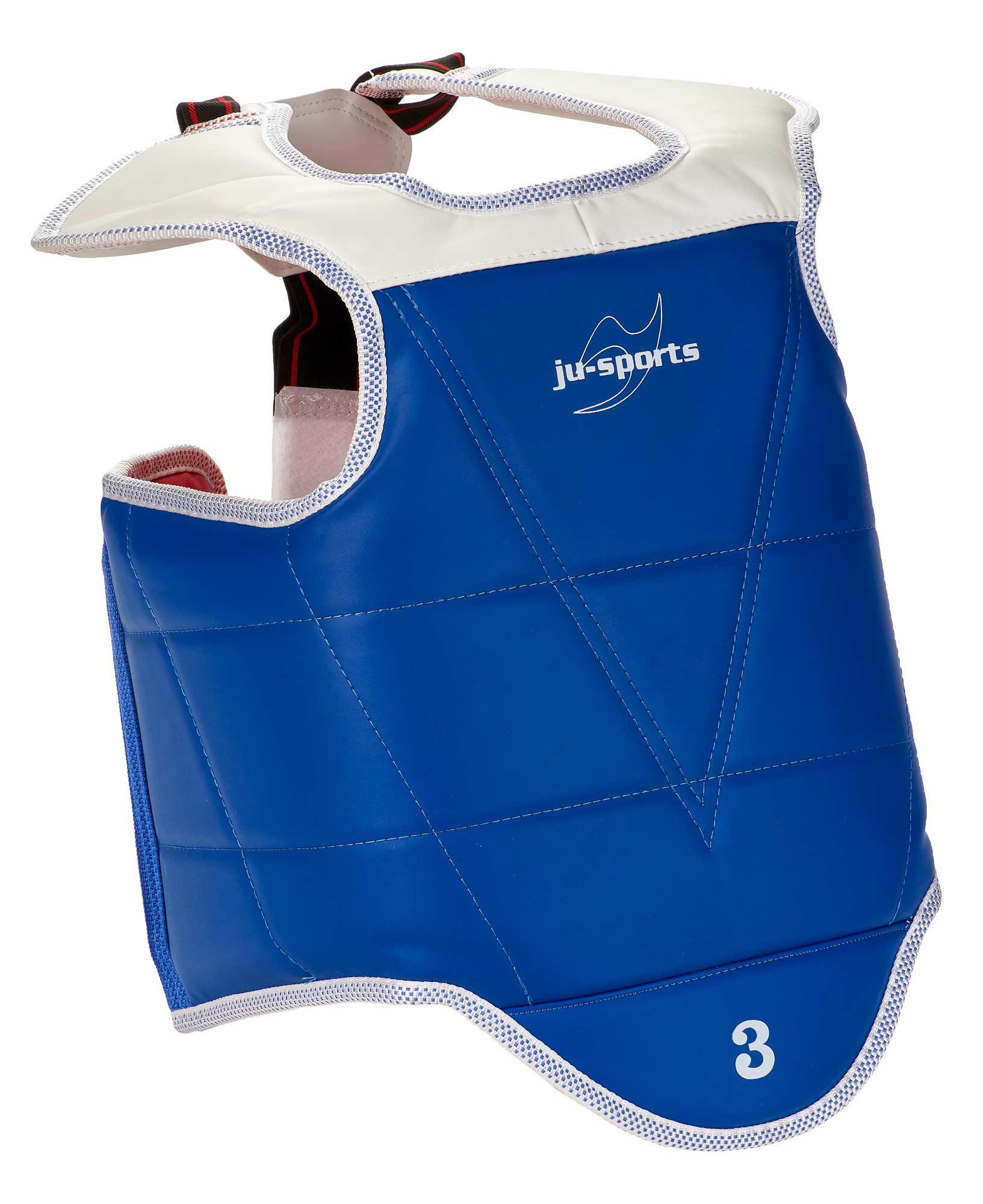 Taekwondo Kampfweste Klett rot-blau