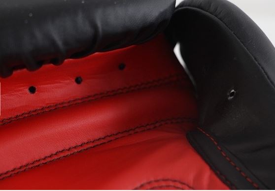 adidas Boxhandschuhe Hybrid 50, schwarz/rot, ADIH50 14 oz