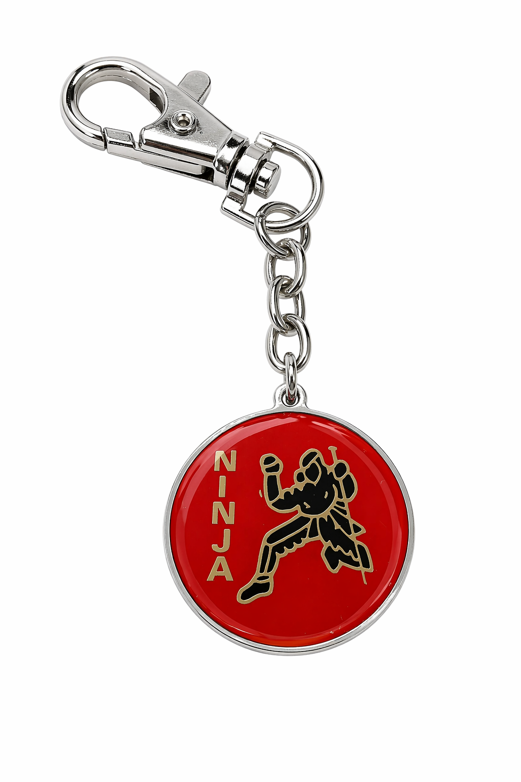 Schlüsselanhänger Ninja Kämpfer rot
