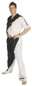 TOP TEN Kickboxuniform 1635 schwarz/weiß