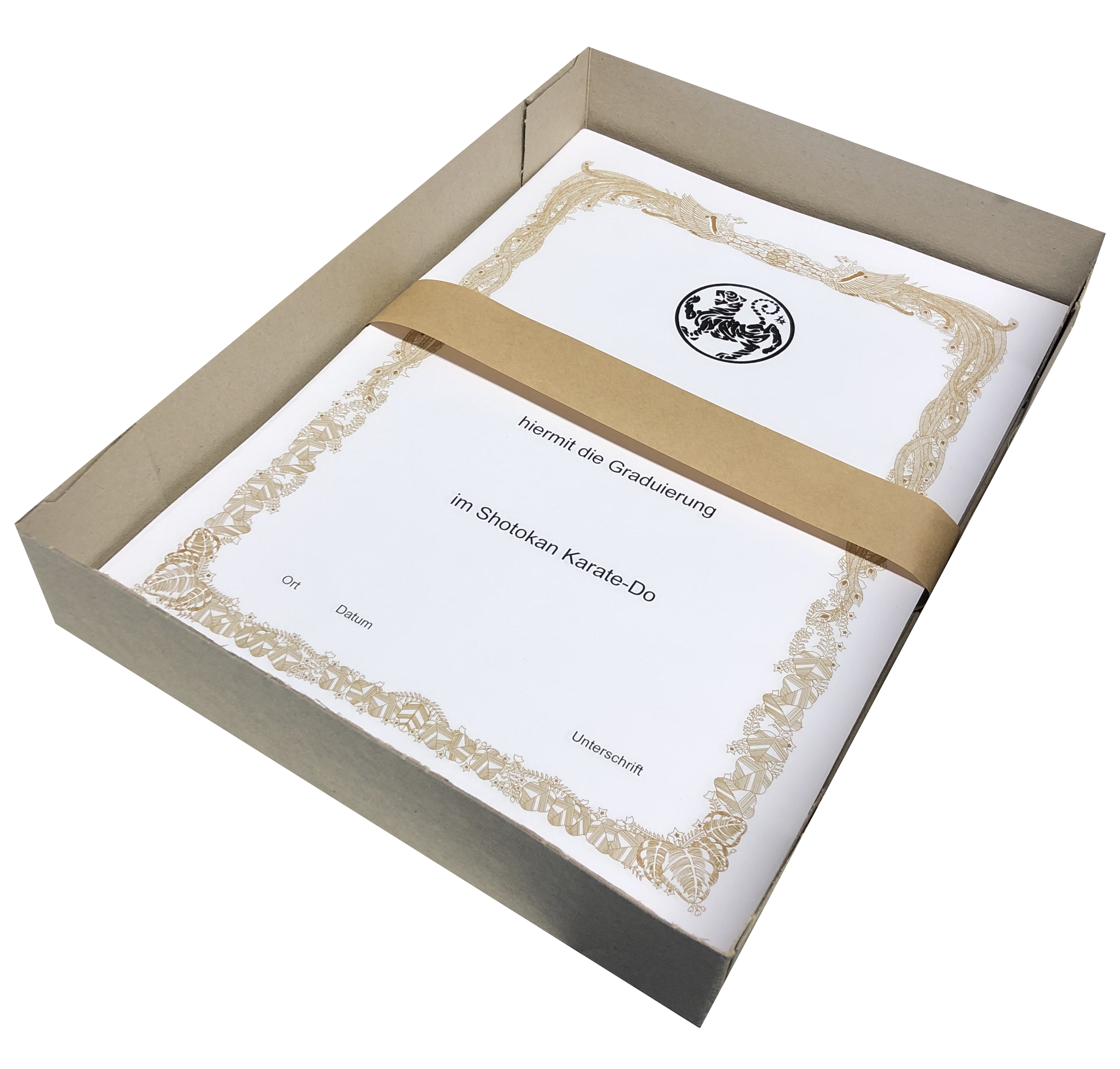 Prüfungsurkunde individuell als Set - Japan Style