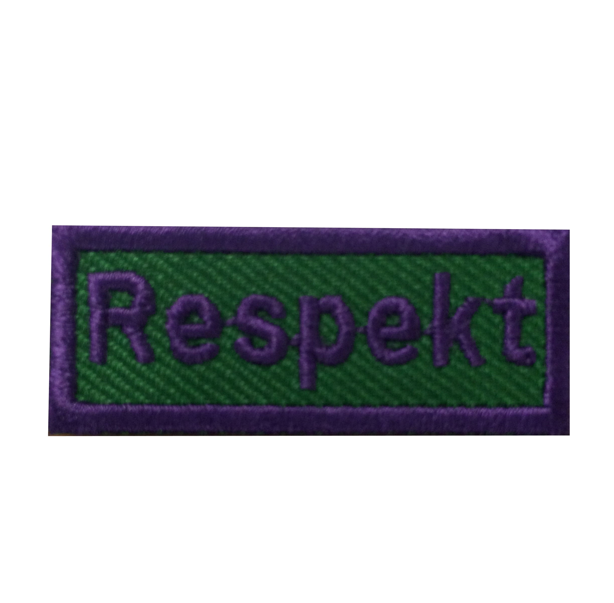 Respekt - Anerkennungs-Abzeichen / Skill Patch violett/ grün