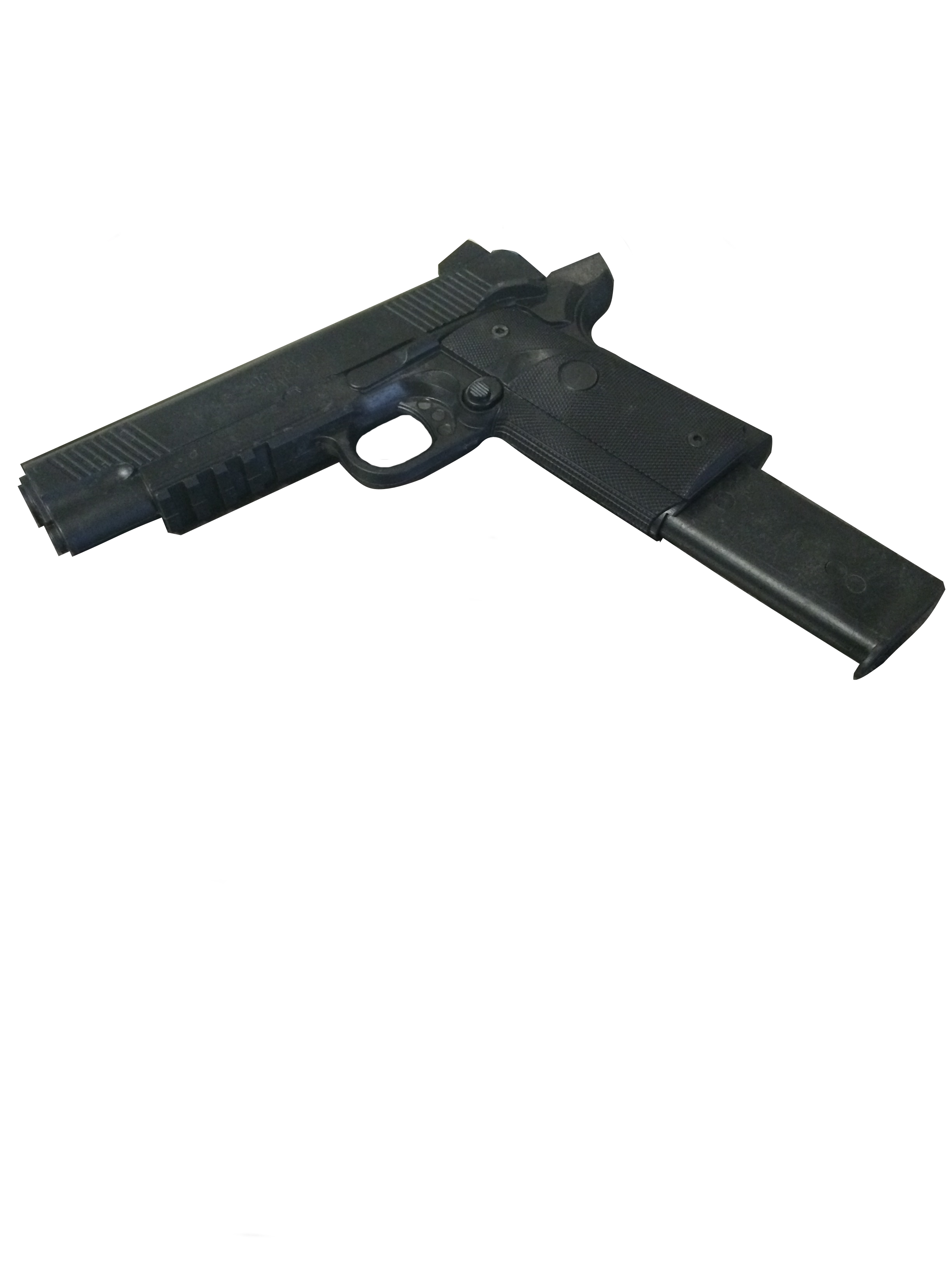 Kunststoff-Pistole schwarz, Magazin herausnehmbar