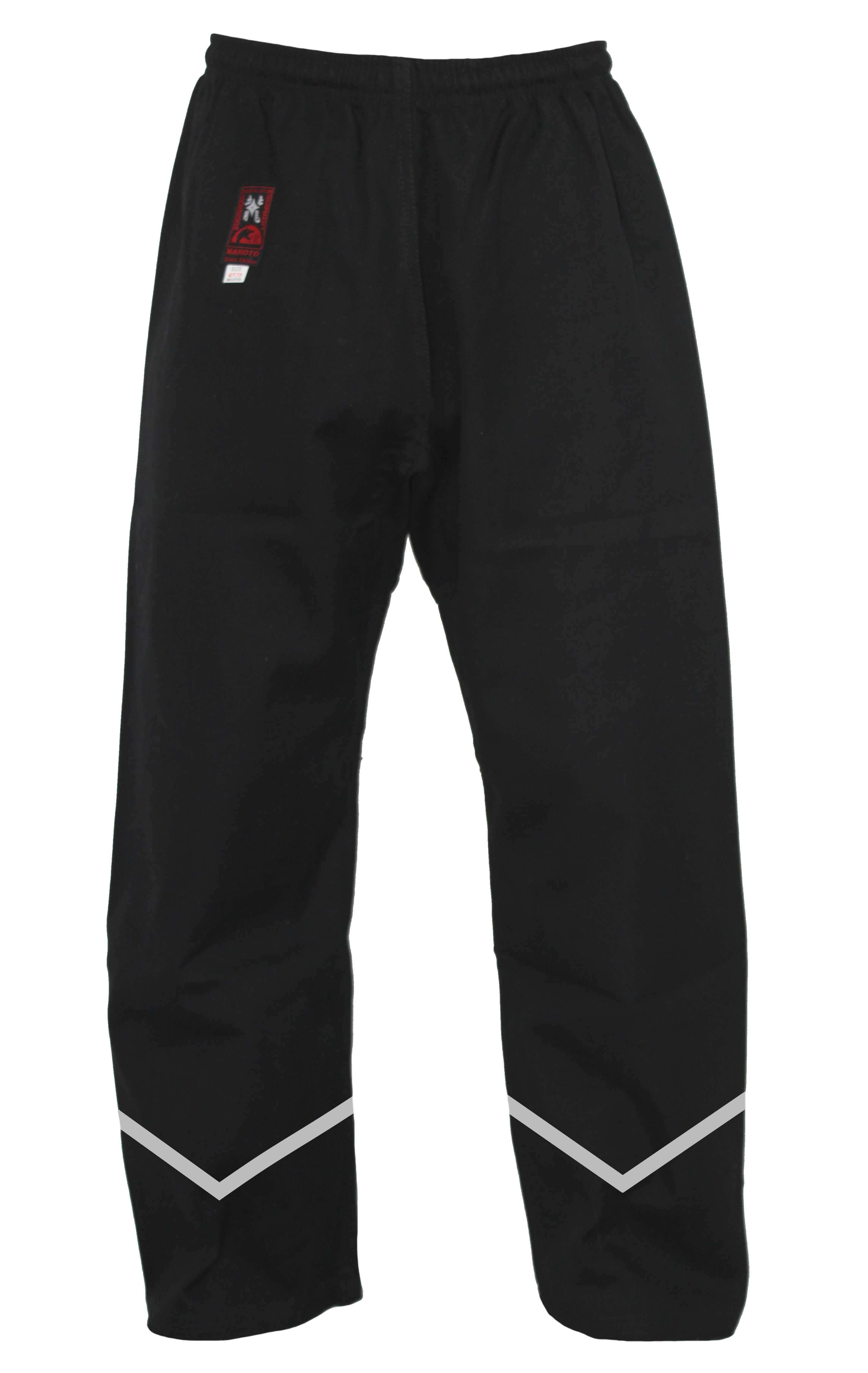 Wing Chun Hose, schwarz, Baumwolle ohne Bündchen am Hosenbein/200