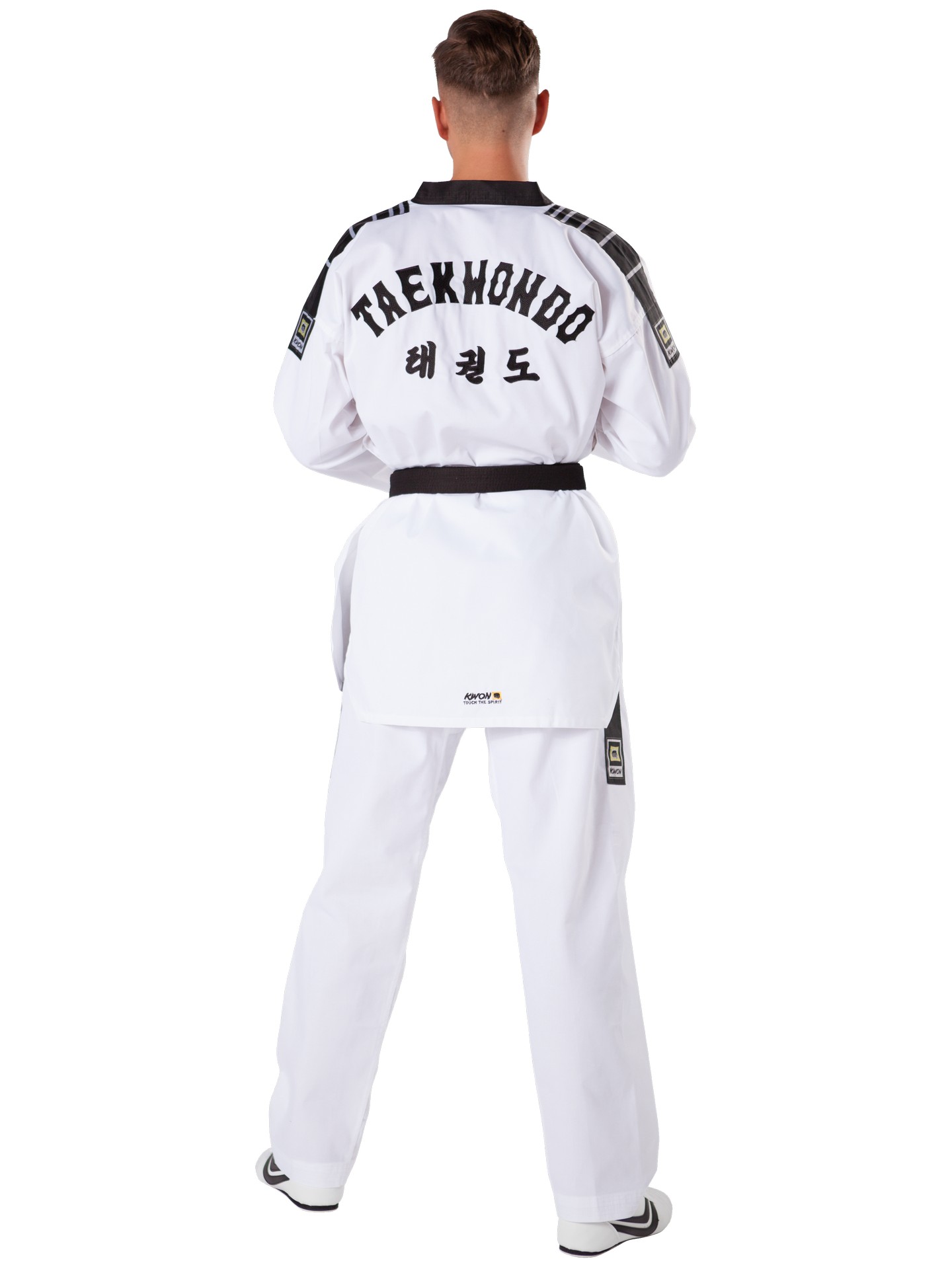 KWON (R) Taekwondo Anzug Grand Victory, schwarzes Revers mit Rückenbestickung Gr.210 (%SALE)