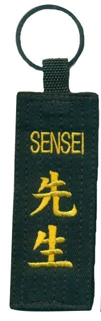 Schlüsselanhänger Schwarzgurt Sensei