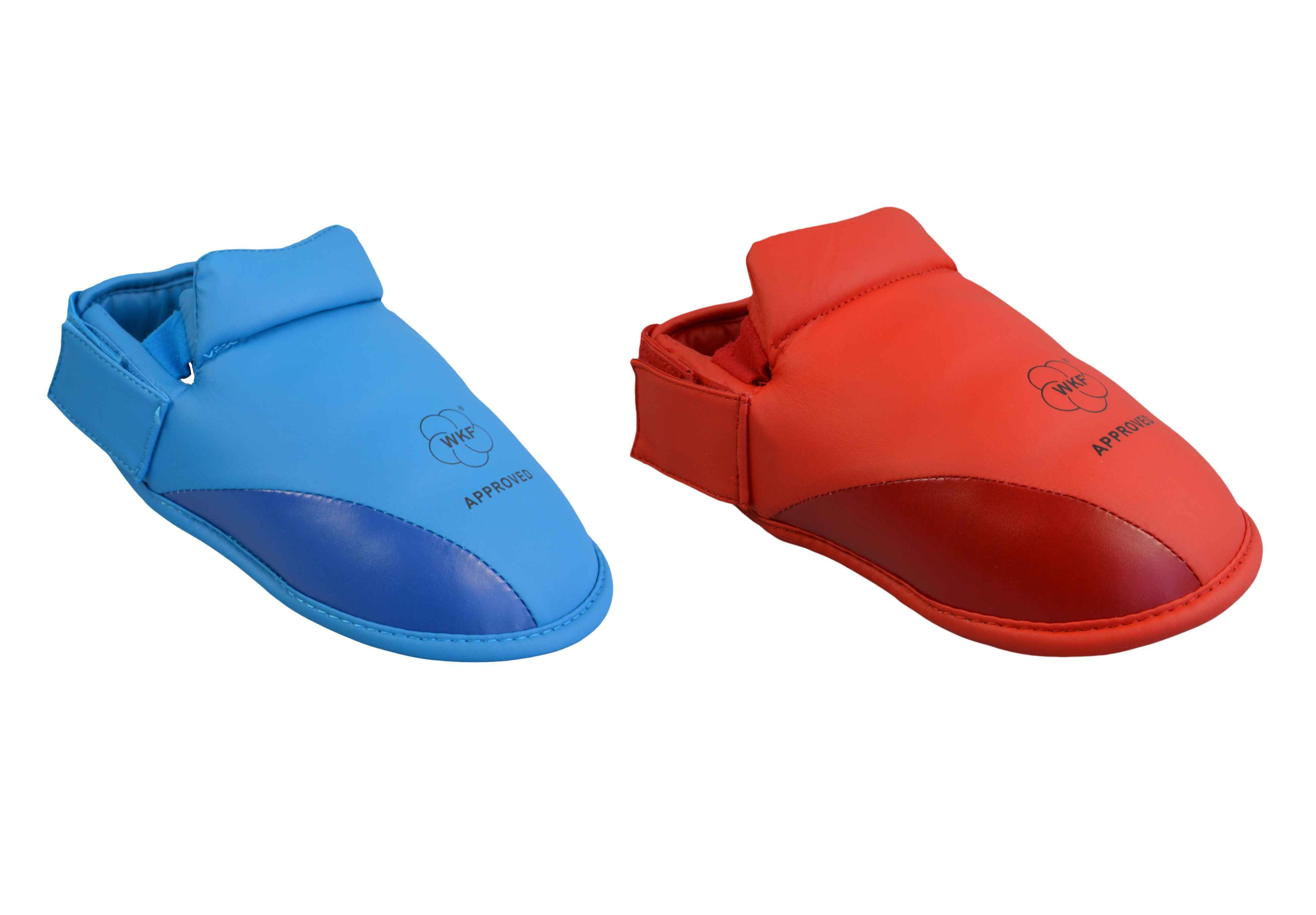 Karate Fuß- / Spannschutz WKF blau S