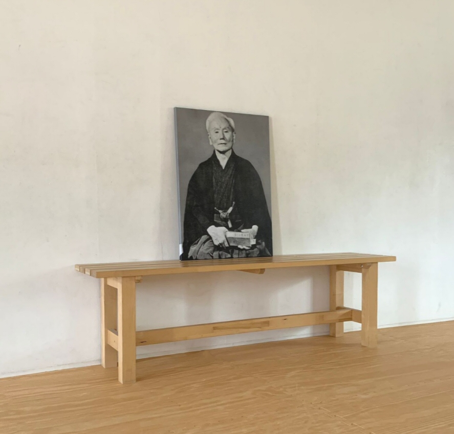Bild Funakoshi 50 x 70 mm auf Holz Keilrahmen