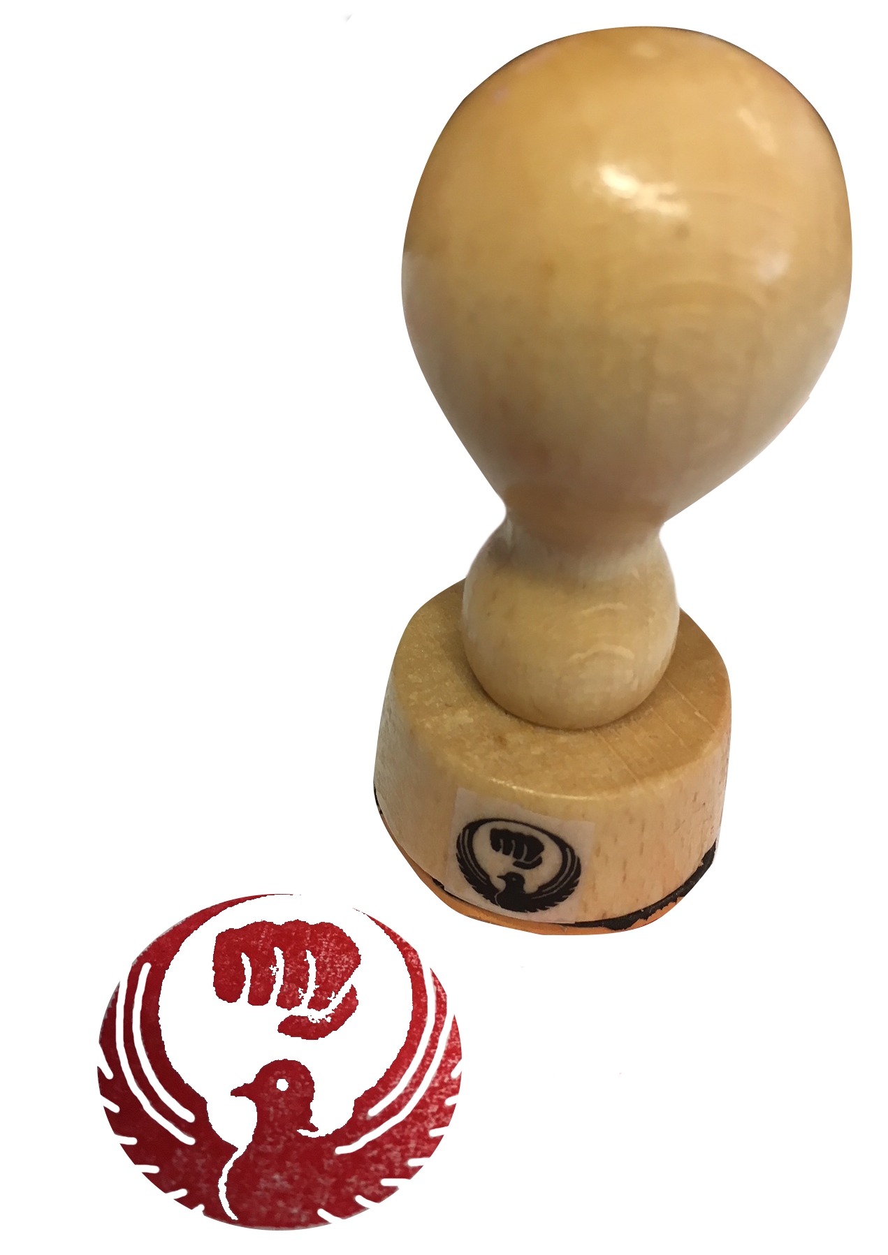 Holzstempel Wado-Ryu Rund 3 cm