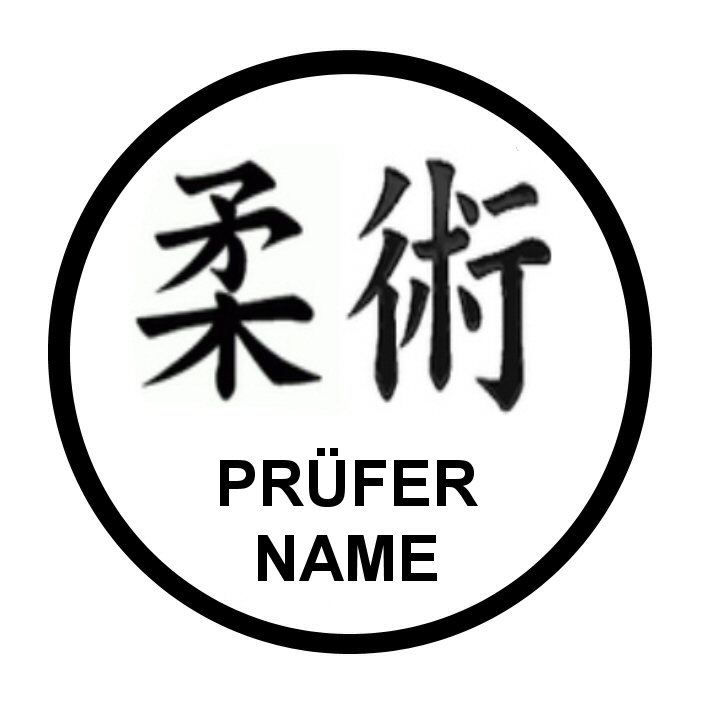 Prüferstempel Jiu Jitsu + Name