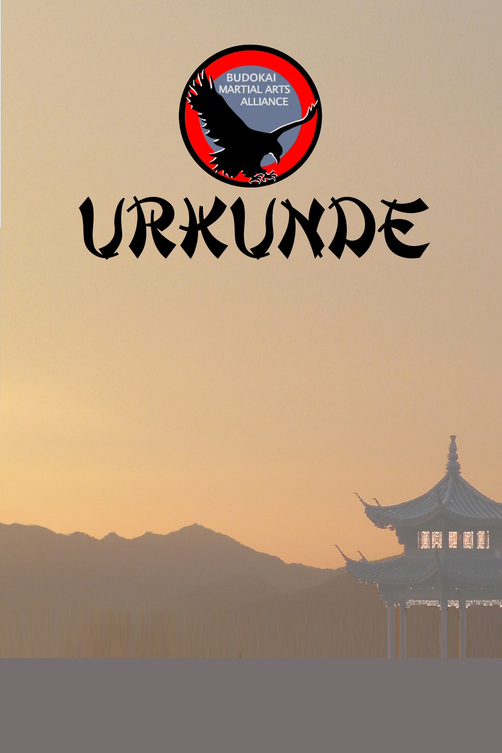 Urkunde Budo 4