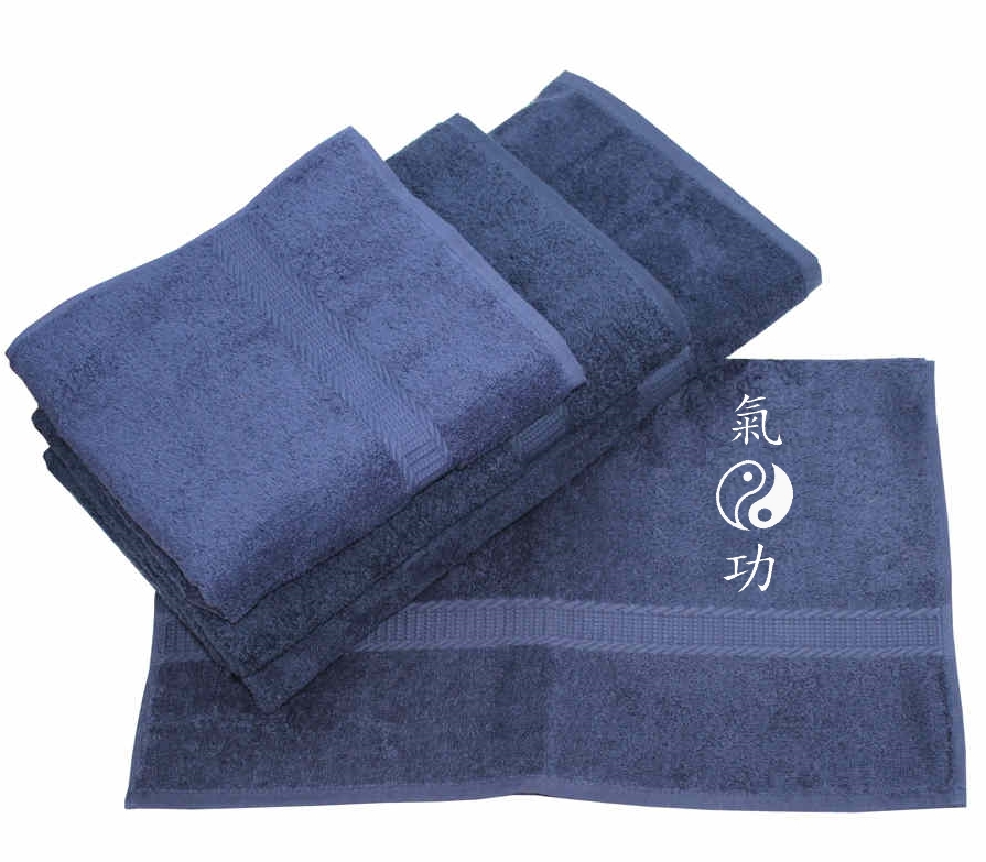 Qigong Saunatuch mit Bestickung